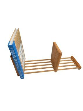 Adjustable Wooden Free-Standing Bookshelf W/ Slatted Design & Sturdy Structure